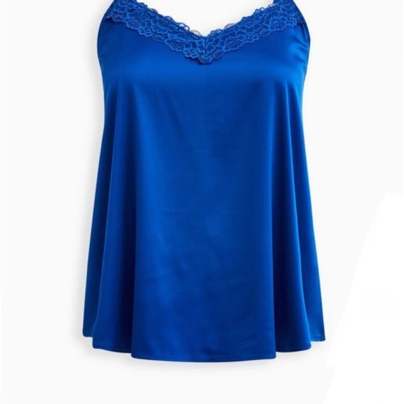 NWT Torrid Cobalt Electric Blue Cami Lace Trim Sleep 1 - Picture 4 of 6
